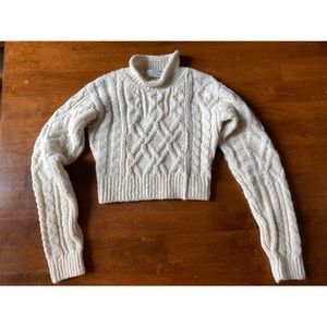 Brand new Aritzia cropped alpaca sweater